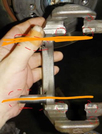 pin alignment has a lot of leeway to work with any calipers