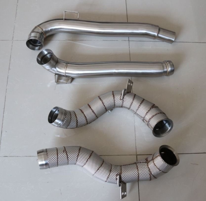 Engine - Exhaust - EMP - AMG GT/GTS/GTR/GTC Downpipes (Heatshield) - New - All Years Mercedes-Benz AMG GT - All Years Mercedes-Benz AMG GT S - All Years Mercedes-Benz AMG GT R - All Years Mercedes-Benz AMG GT C - Cary, NC 27511, United States