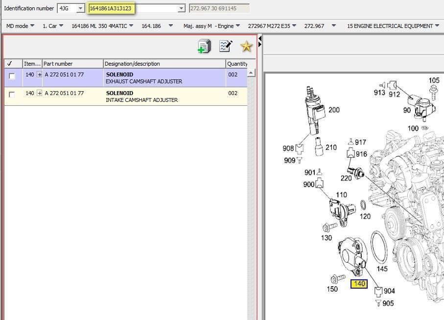 P0025 B Camshaft Position Timing OverRetarded Bank 2 07E8 MBWorld