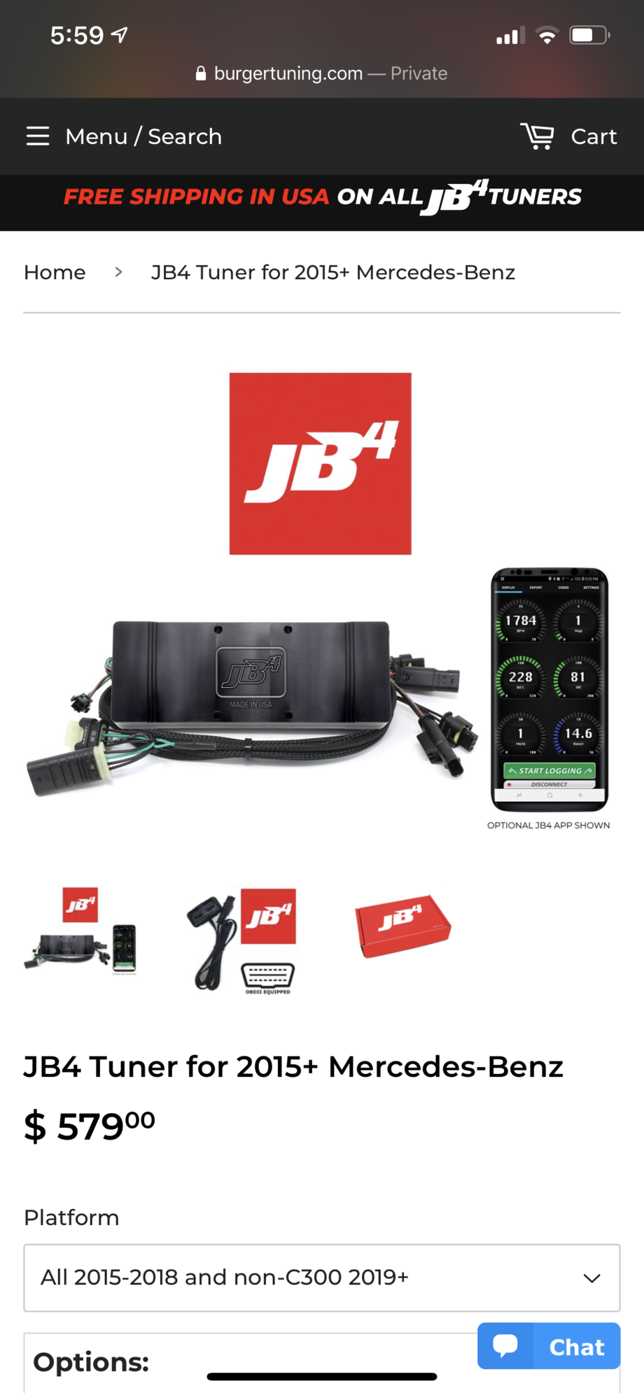 Engine - Power Adders - Mercedes BMS JB4 for sale - Used - 2015 to 2020 Mercedes-Benz C43 AMG - Fishkill, NY 12524, United States