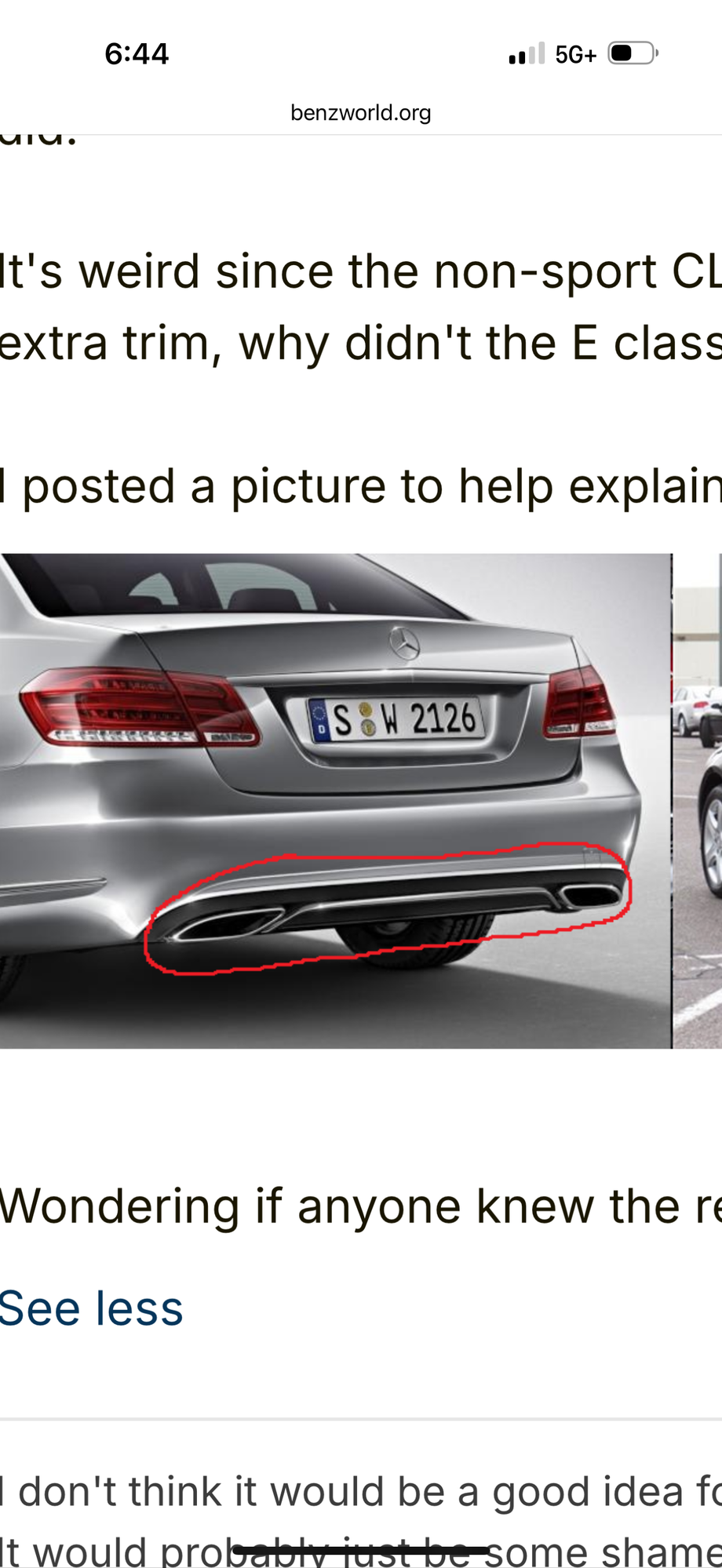 The part circled in red is what I�m after, but for the wagon. Anyone know if this was standard in Europe? Thanks!
