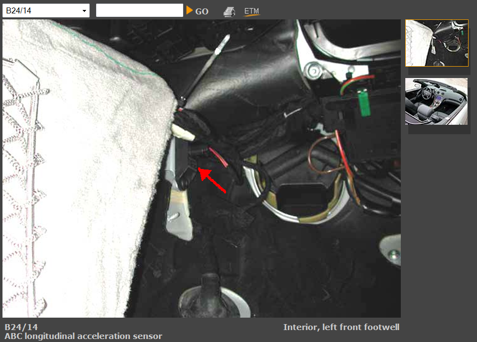 SL/R230 R230 SL55 longitudinal acceleration sensor Forums