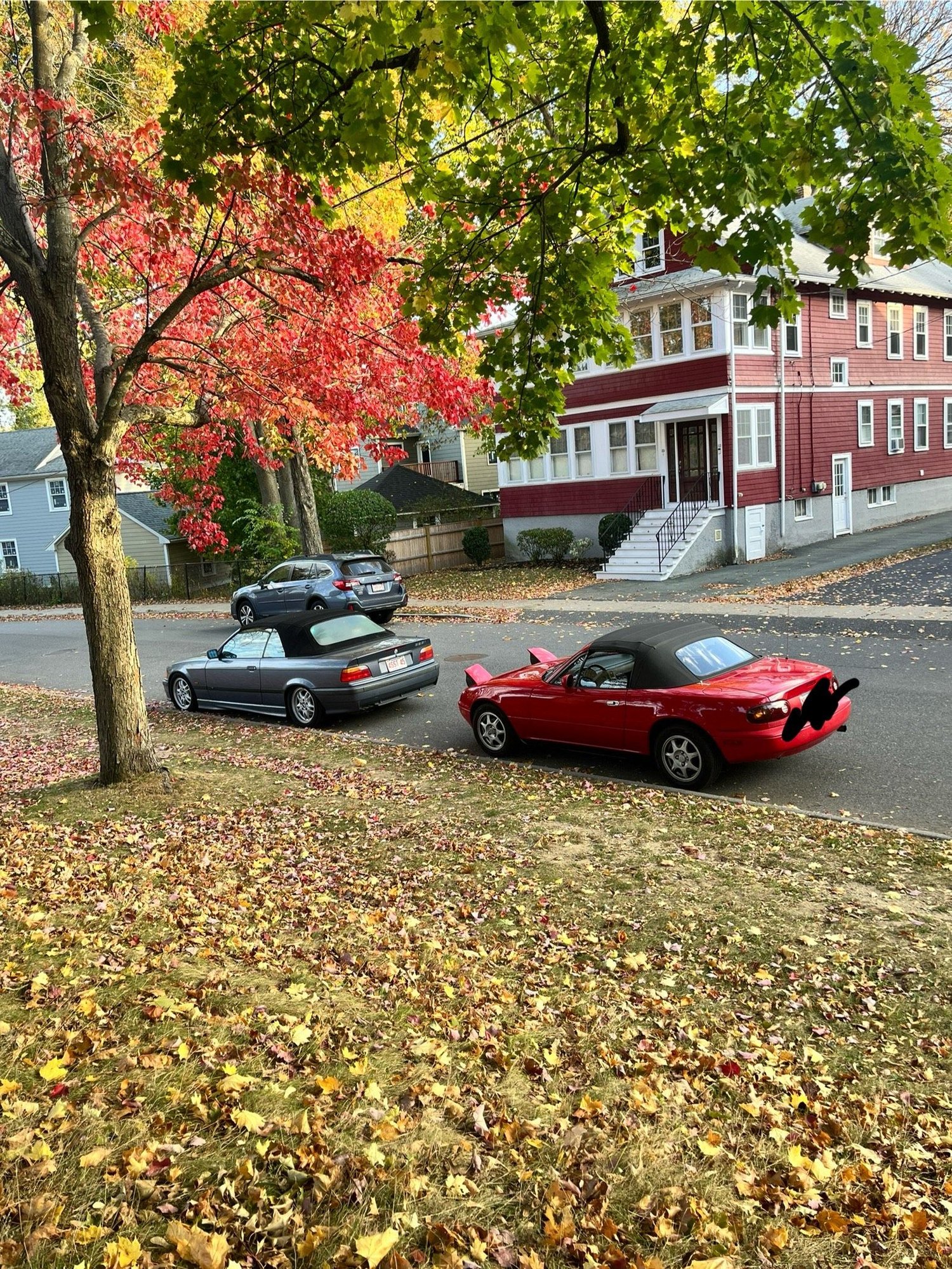 in the fall with my friends e36
