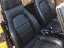Black leather seats