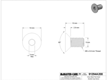 1mm longer than stock (3mm hex)