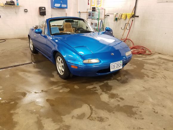 What the car looked like after its very first wash