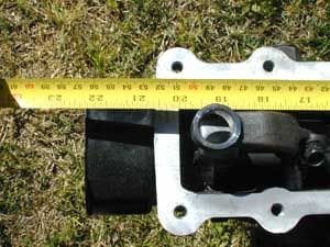 R154 overall length (from bellhousing mounting face) ~22.25"
