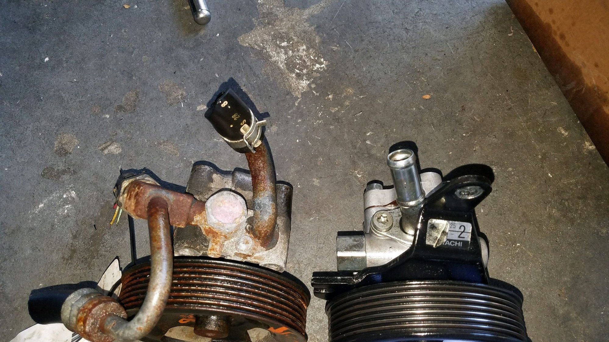 G37S 4WAS power steering pump interchange (pics) MyG37