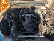 Whole front end off 