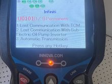 These were the codes that my code scanner displayed (note this was after the repair was finished there was no dash lights on for these codes not sure if they forgot to erase them) 