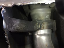 This is a key photo. See how the original OEM muffler was reduced on the incoming of the exhaust gases? Seeing this, I wasn't too worried about a slight reduction in pipe diameters to make this work. Its the same same as the OEM pipe. 