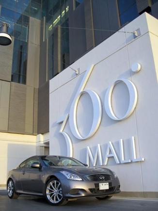 My G37s on the roof of 360 Mall in Kuwait