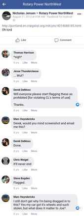 This was the post that set marc after me more than any other shop. that made him need to destroy reclaimer auto. 

I stated that my experience with all the shops was rob was good but makes mistakes, the other rob is just expensive and marc says stamp your parts before you take them in, marc seems to be investigated for theft and scams a lot and that kurt seems to be a carb guy.

That I just want to build the 13b motors for the fc guys and kurt can have the fb guys and marc can have the fd guys! 