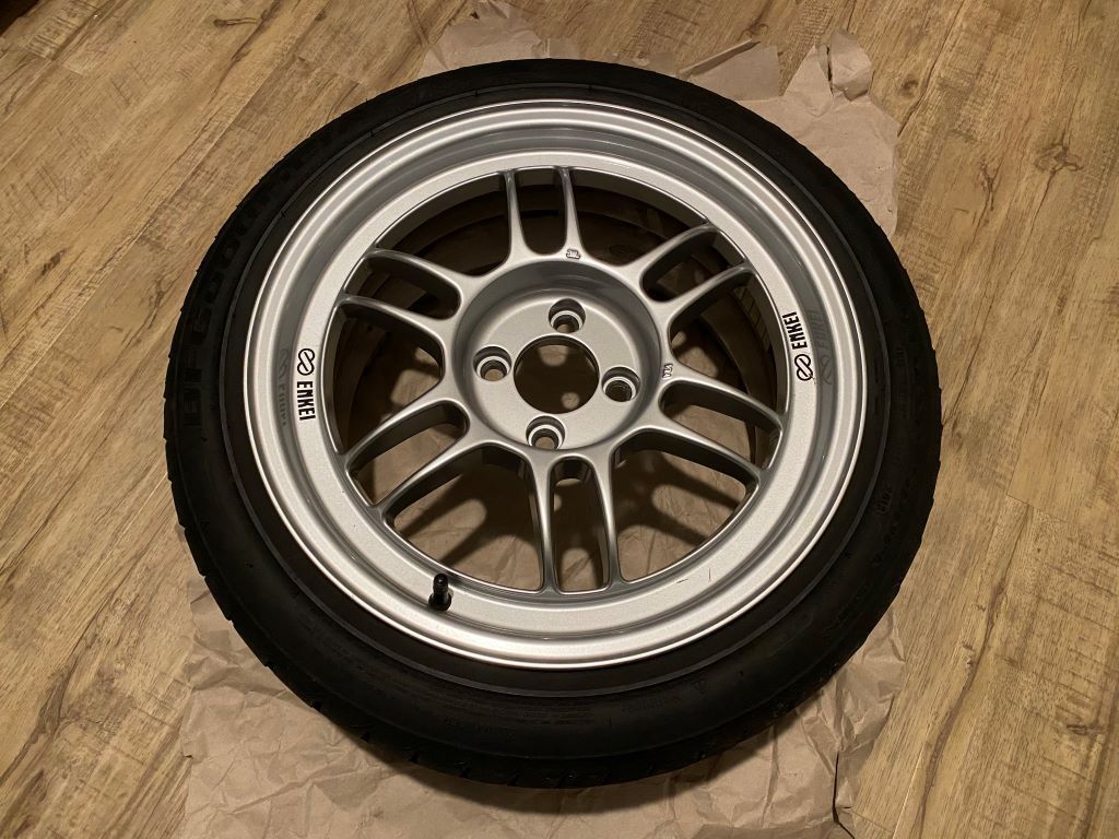 FS Enkei RPF1 16x8 4x100 with Tires North American Motoring