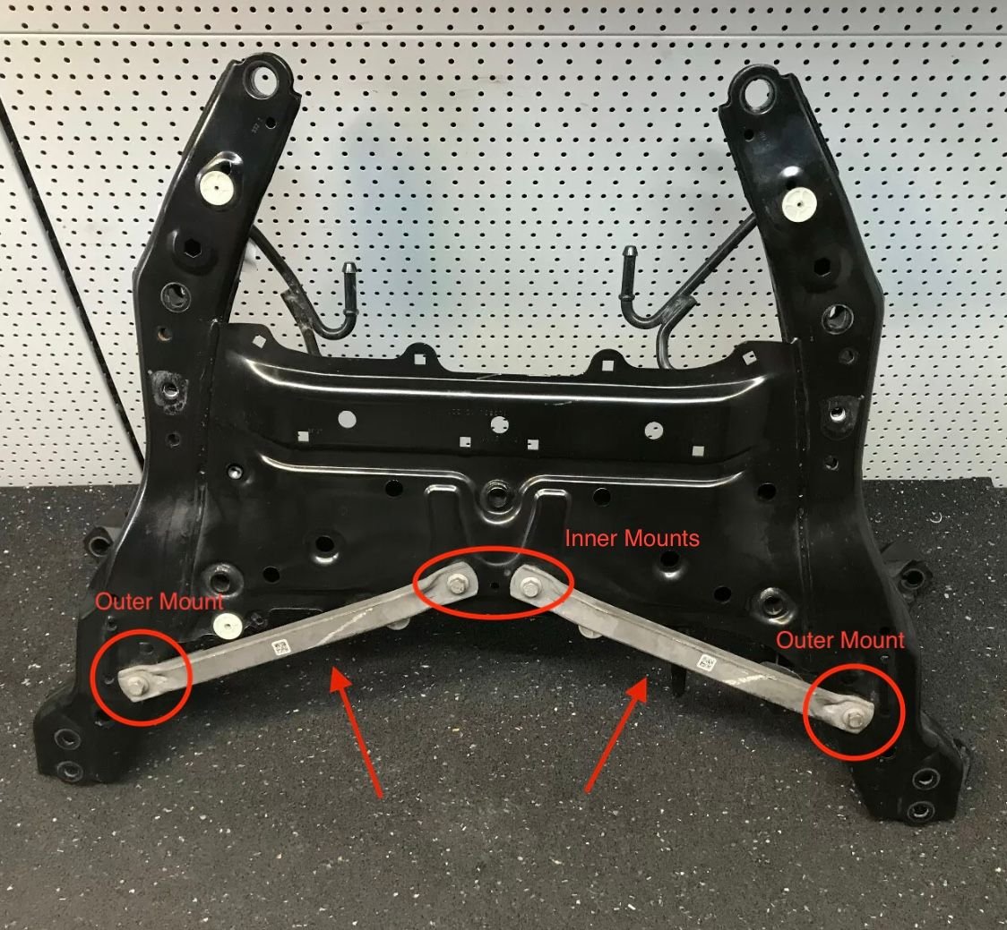 F54 DIY Install Genuine MINI Front Subframe Braces North American