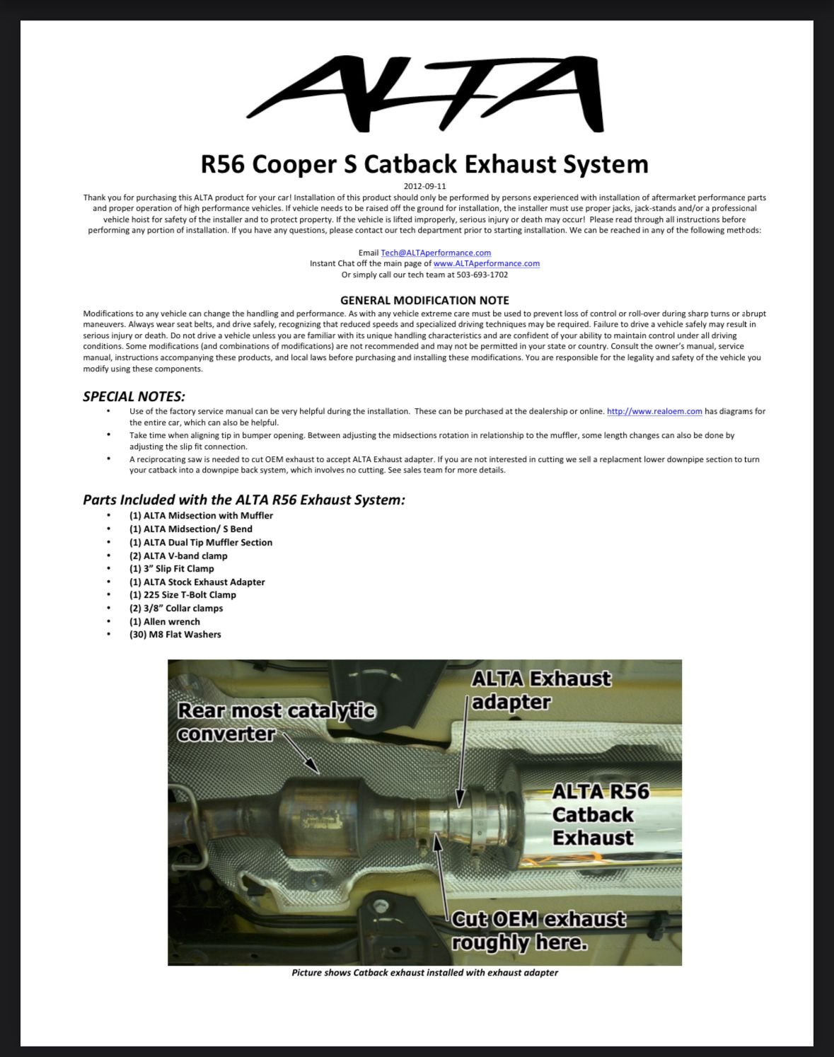 Engine - Exhaust - Alta 3” Catback Exhaust - Used - All Years  All Models - Savannah, GA 31406, United States
