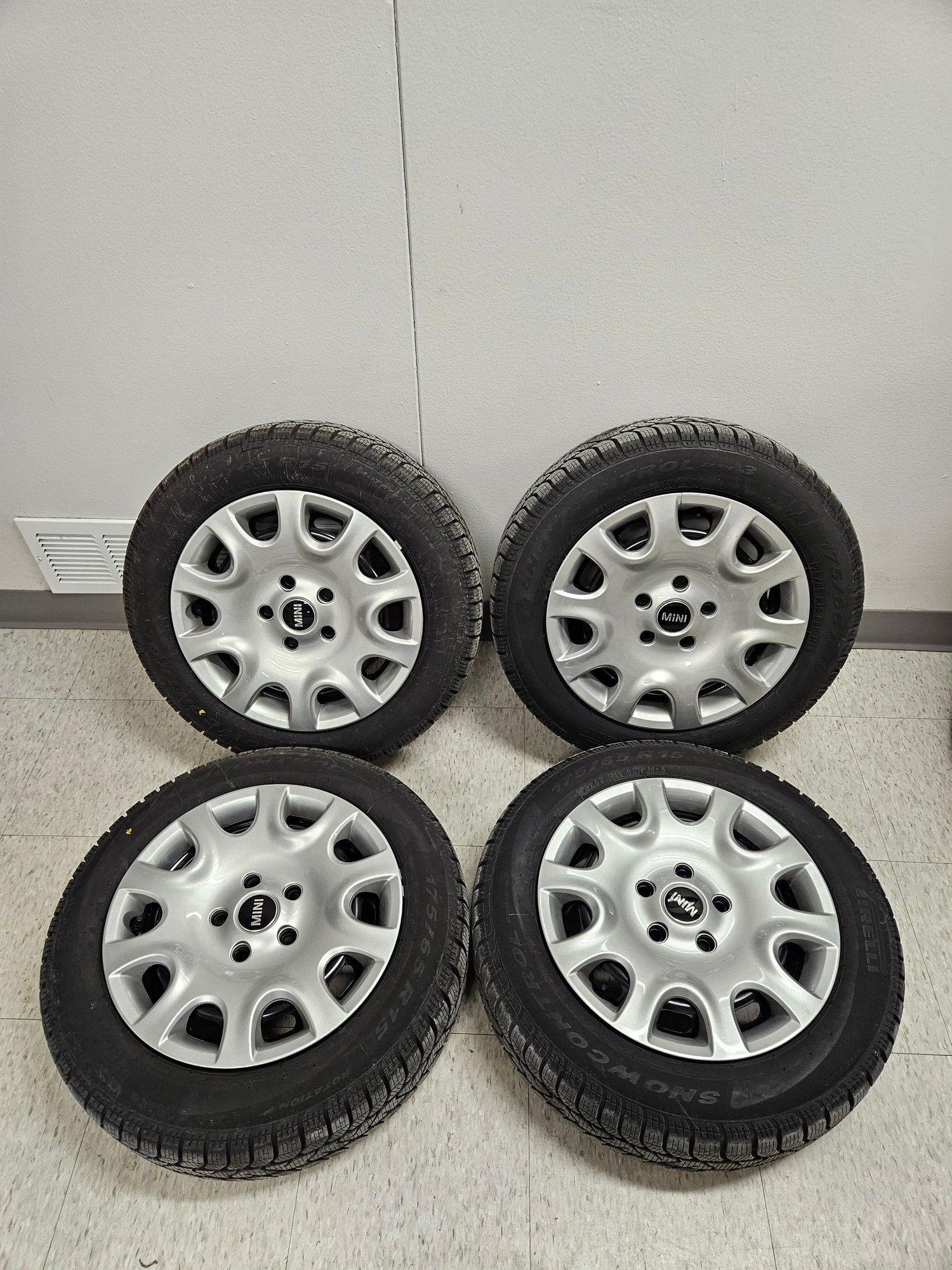 Wheels and Tires/Axles - OEM F56 Mini Cooper Winter Wheels & Tires Snow Steel 15x5.5 et46 5x112 - Used - -1 to 2026  All Models - Kansas City, MO 64120, United States