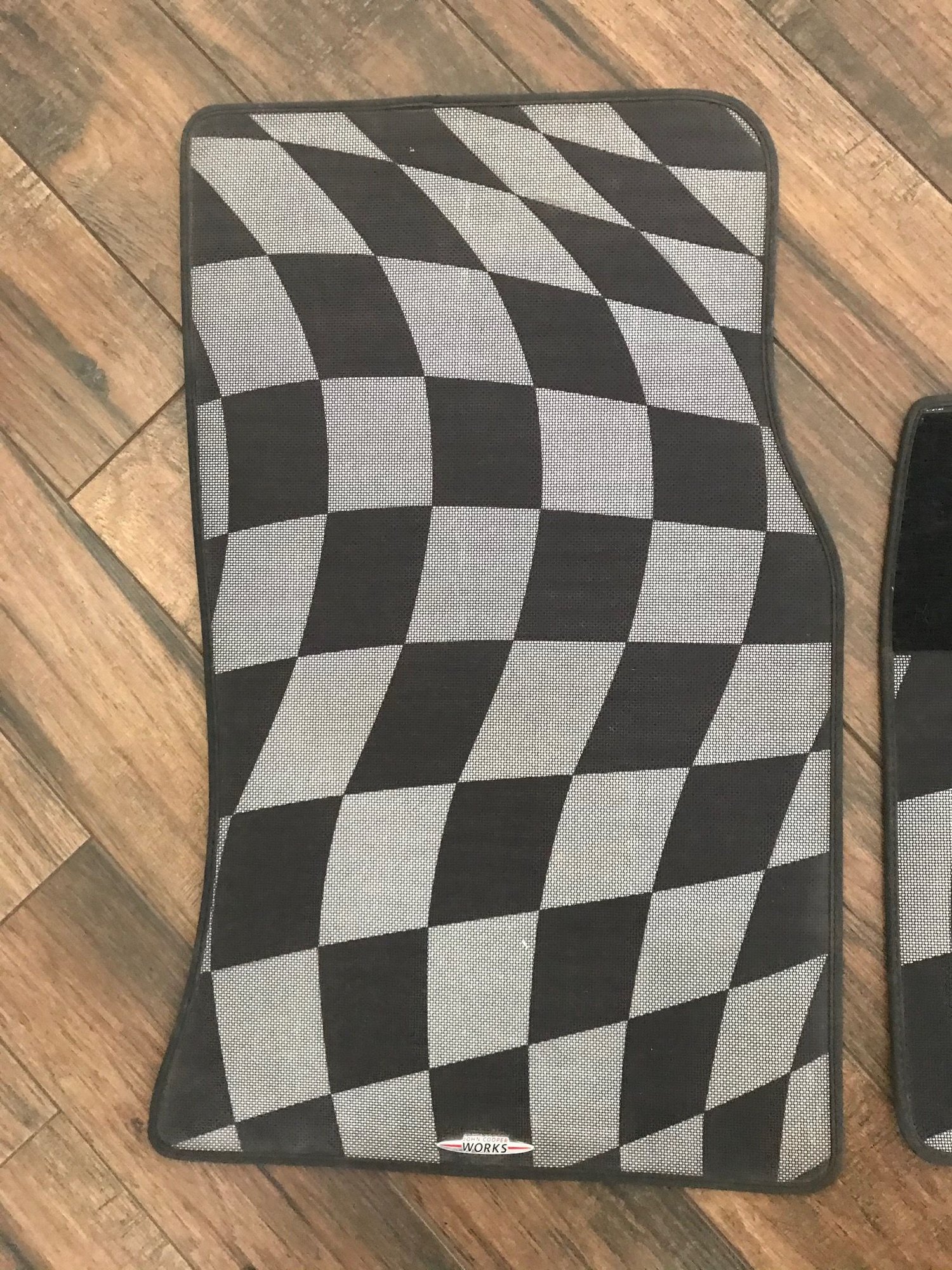 Interior/Upholstery - Gen2 JCW checkered mats - Used - All Years Mini R56: "Mk II" Mini Hatch/Hardtop range - All Years Mini R57: "Mk II" Mini Convertible - All Years Mini R58: Coupe - All Years Mini R59: Roadster - Houston, TX 77066, United States