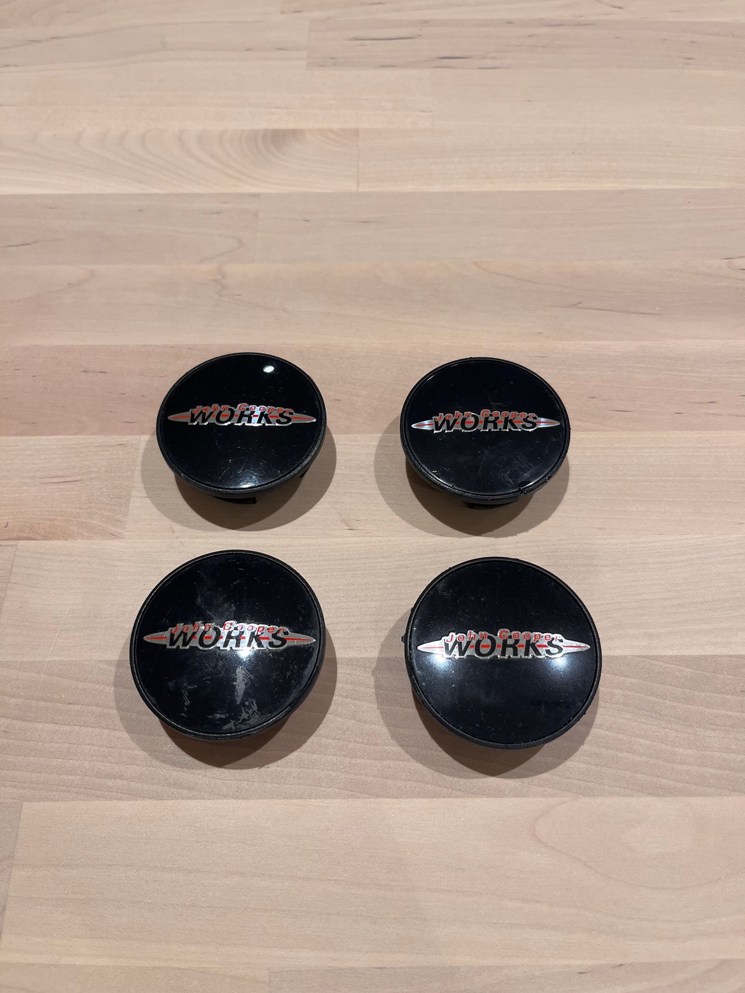 Accessories - Good Condition JCW Center Caps (First Gen) - Used - -1 to 2027  All Models - Vancouver, BC V6S1G6, Canada