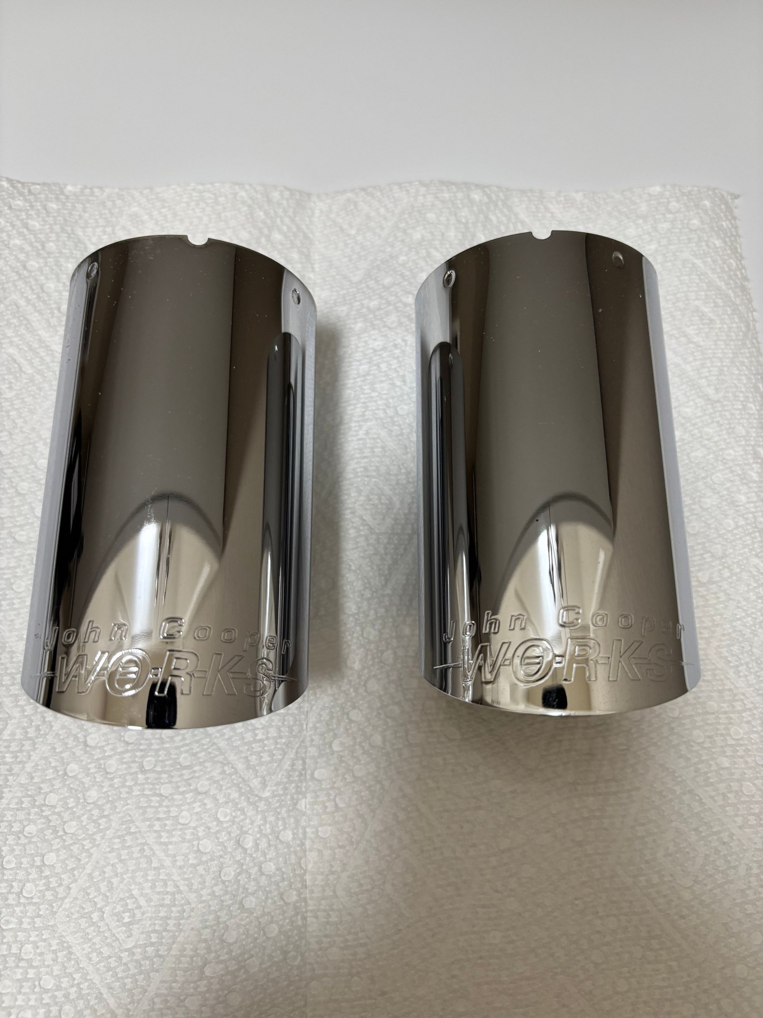Engine - Exhaust - GENUINE MINI JCW Exhaust Tips R52 R53 (FREE shipping) - Used - 2005 to 2008 Mini Cooper - Cedar Park, TX 78641, United States