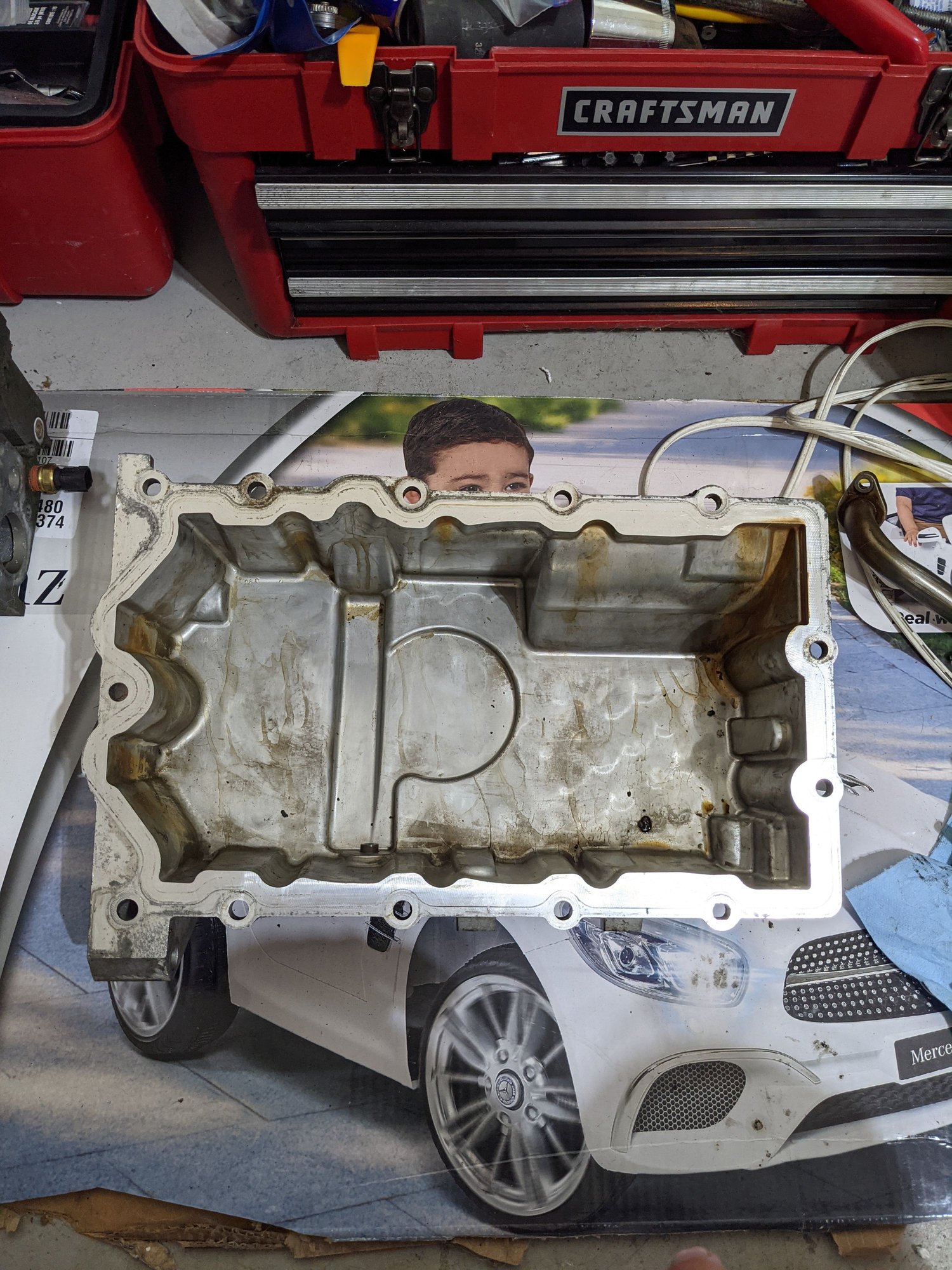 Engine - Intake/Fuel - W11 cylinder head, oil pan, valve cover, oil pickup - Used - 0  All Models - Gibsonton, FL 33534, United States