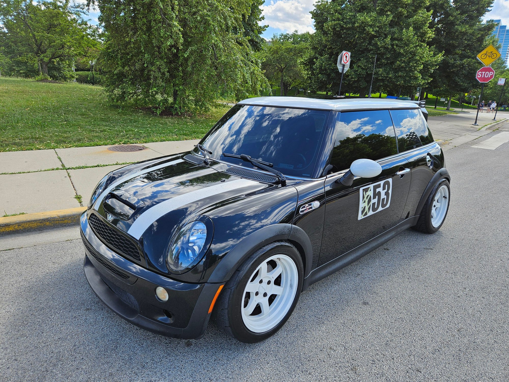 2004 Mini R53: "Mk I" Mini Cooper S - 2004 R53, set up for Street and Road Course fun - Used - VIN WMWSY3C52CT565229 - 124,000 Miles - 4 cyl - 2WD - Manual - Hatchback - Black - Chicago, IL 60607, United States