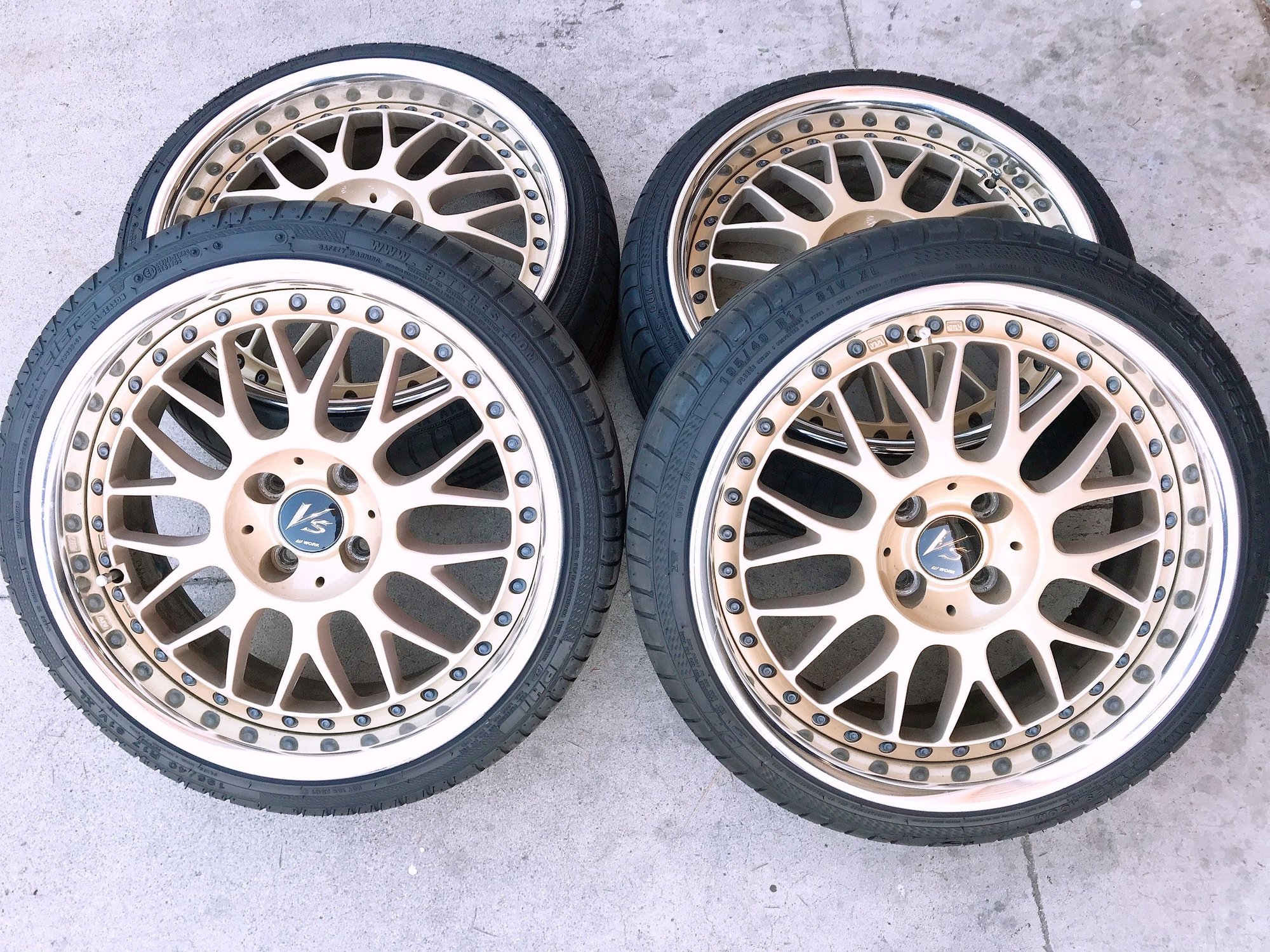 Wheels and Tires/Axles - Work VS-XX  4x100 - Used - All Years Any Make All Models - Gg, CA 92840, United States