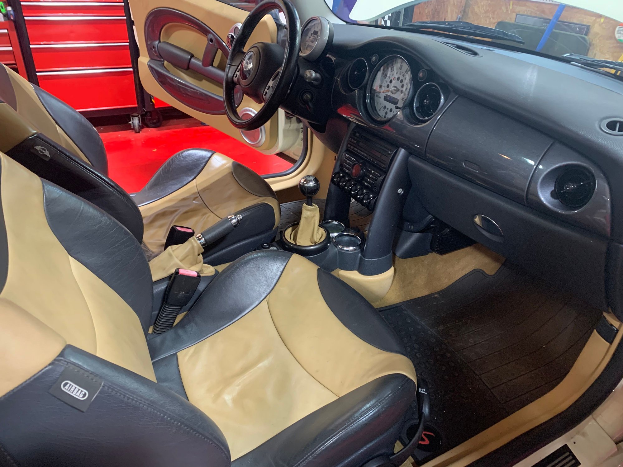 2004 Mini R53: "Mk I" Mini Cooper S - Quick 2004 R53 JCW w aero bumper & skirts - Used - VIN WMWRE33474TD75915 - 142,000 Miles - 4 cyl - 2WD - Manual - Coupe - White - Meridian, MS 39305, United States