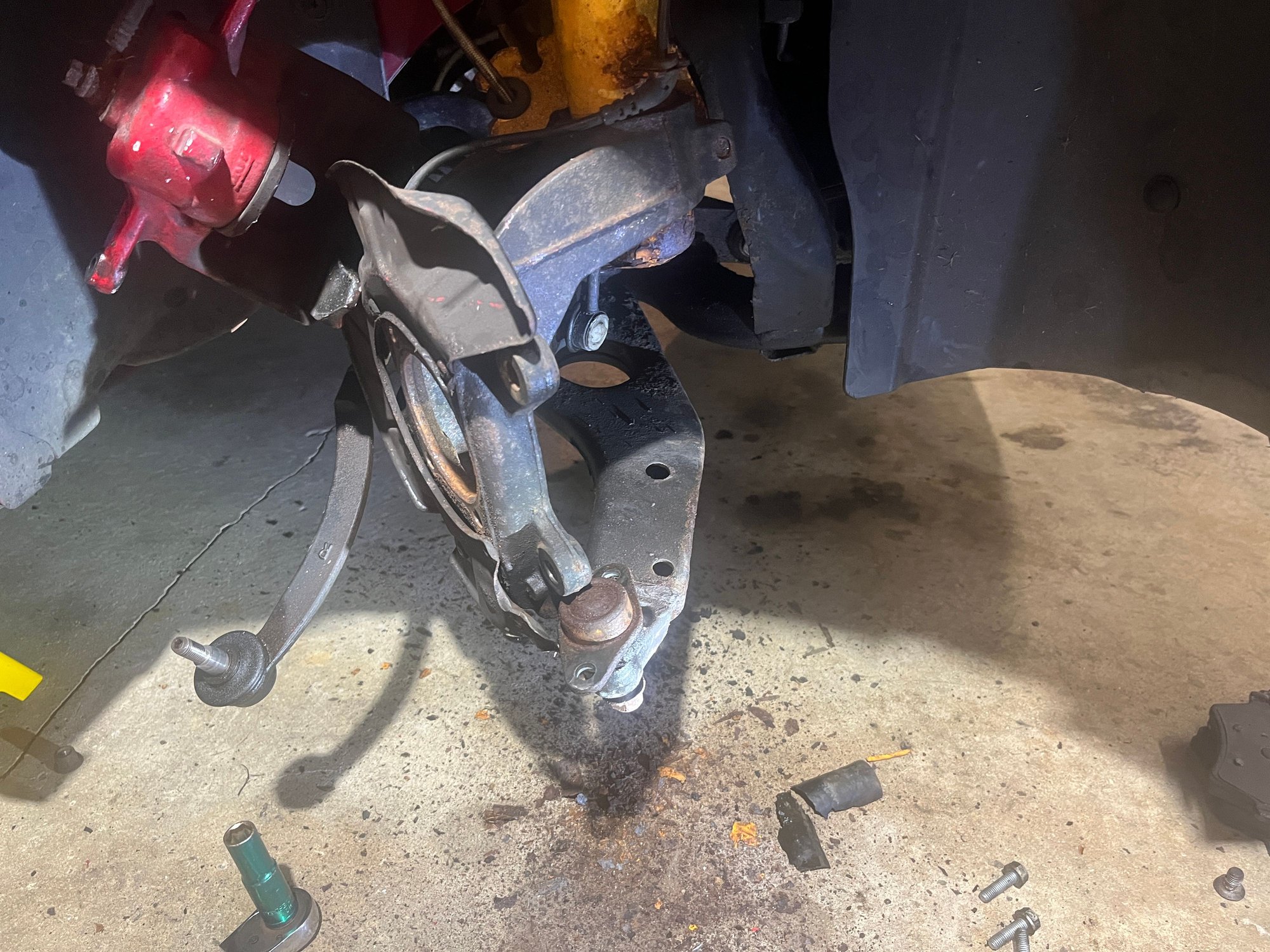 Ball joint removed