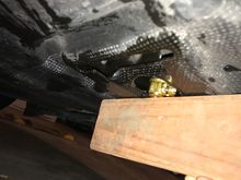 Fumoto valve flush with GP2 belly pan.