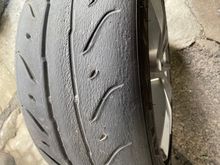 Left front outside... no tread marker