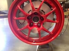Giant Forgeline wheels 18x11s and 18x9 front. Superlight and extremely durable
