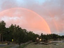 Double rainbow over our lovely city park