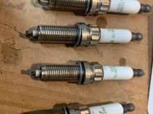 NGK Iridium spark plugs with under 200 miles of use. 