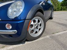 With his nicely redone center caps
