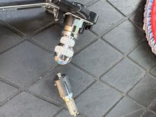 The 1156 plug-n-play LED bulb mounted into the tail light bulb carrier. A perfect fit.