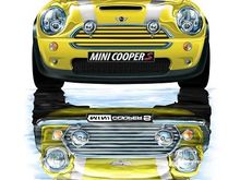 mini cooper yellow1