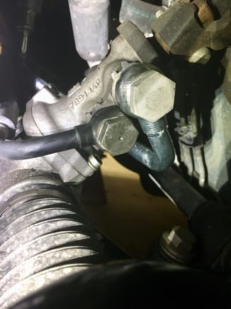 Replaced the power steering lines