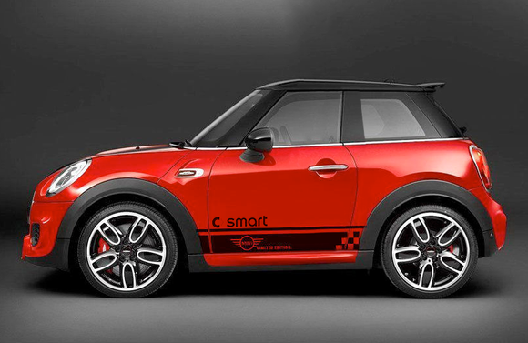 The SMINI, or what a smart car MINI would look like