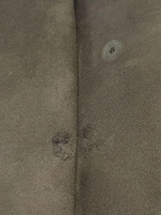 Closeup of driver’s seat bottom