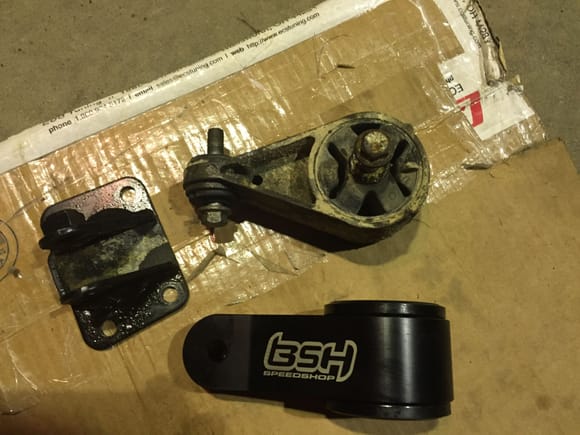 Swapped lower mount to BSH dogbone while changing oil pan gasket...