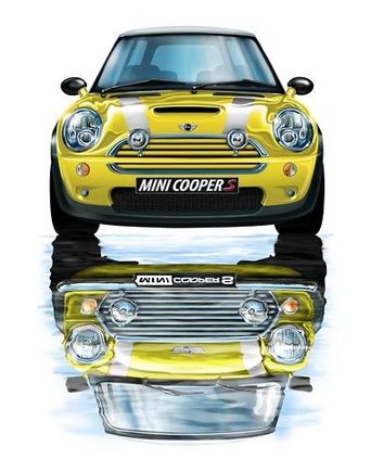 mini cooper yellow1