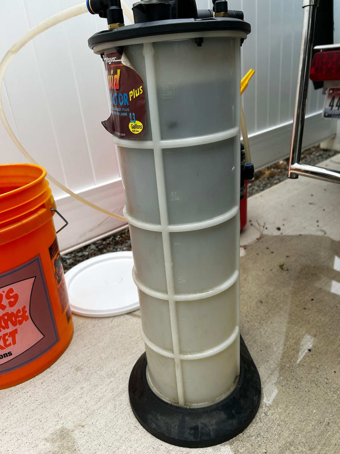 Some additional crap came up with the fuel�I now know this is not the way to remove fuel.  I siphoned the rest.