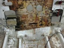 i cut out old rotted transom