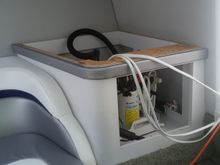 Removed Starboard side couch and ordered mirror image of port side couch to fit cabinet