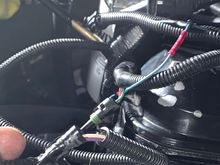 That blue wire was tapped into the TPS and was running into the Piggyback harness. 