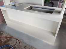 The large cut out is for a bench ~6 foot bench seat that faces the forward facing seat at the end of the sunbed 