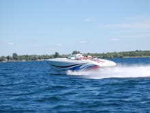 Figured I would post another photo of the monkey running at 1000 islands this past July before she sells. 