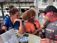 This chick couldn’t get enough of Justin’s beard.