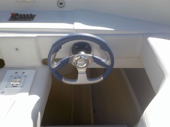 steering wheel and adapter donated by class 6.